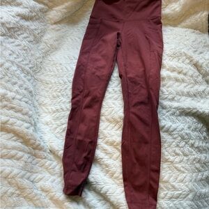 Yogalicious Lux Maroon Leggings